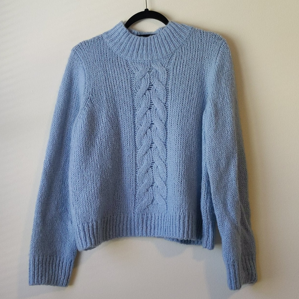 NWT Madewell Bayfront turtleneck cableknit sweater